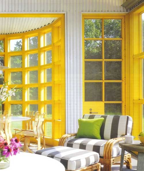 Yellow veranda