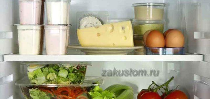 Продукты в холодильнике