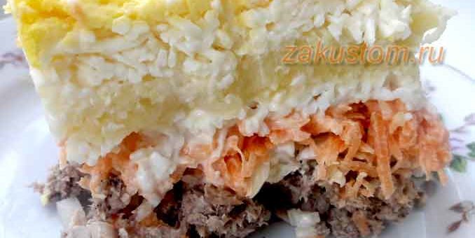 Вкусный праздничный салат мимоза - рецепт приготовления
