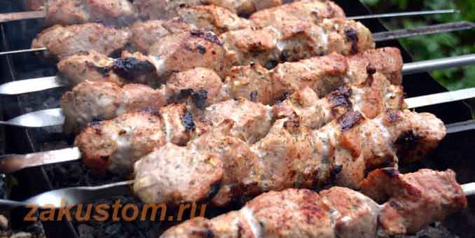 Шашлык, маринованный в натуральном кофе